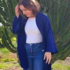 cardigan flecos crochet