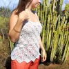 Blusa tirantes en crudo