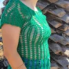 Blusa calada verde