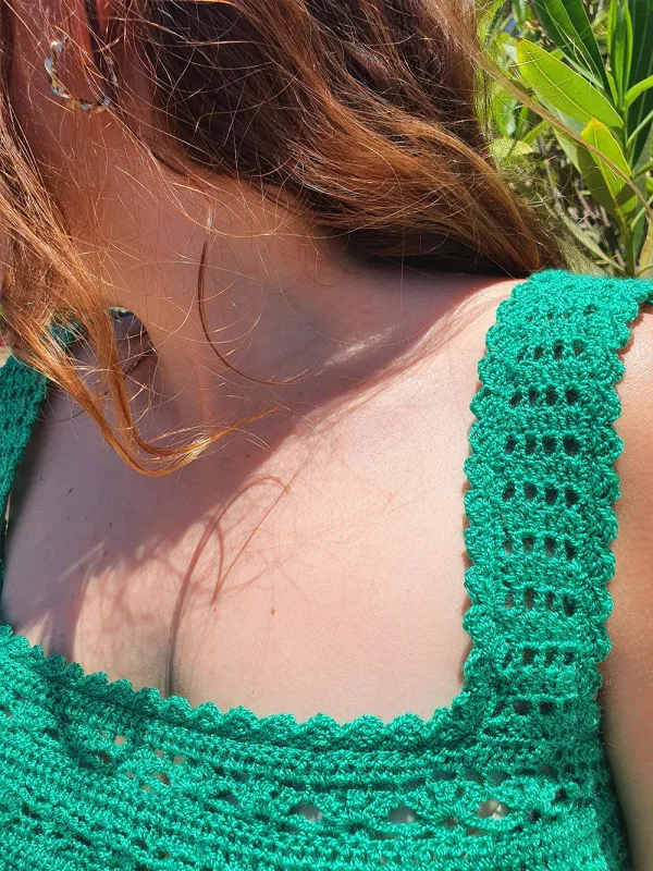 Blusa con tirantes verde
