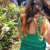 Blusa con tirantes verde