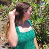 Blusa con tirantes verde