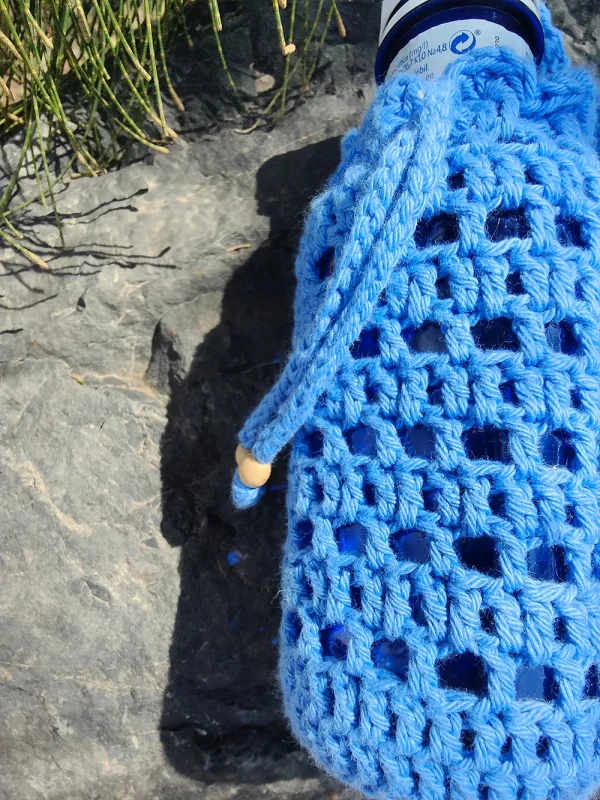 Bolso botella azul