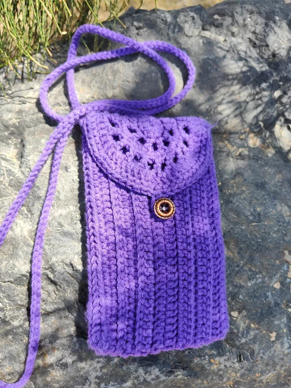 Bolso para móvil lila