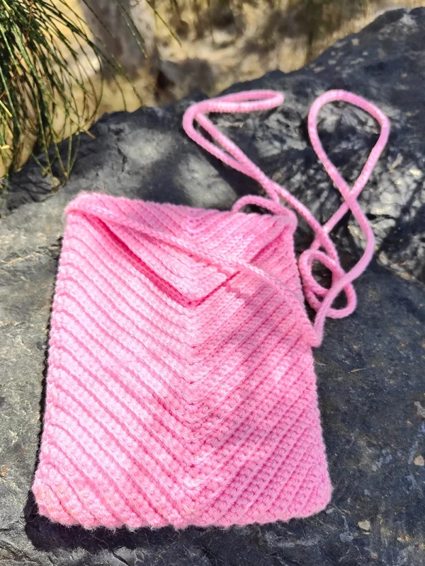 Bolso para móvil rosa