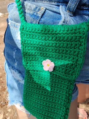 Bolso para móvil verde