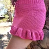 Falda volantes rosa