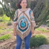 Poncho aguamarina