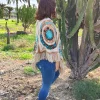 Poncho aguamarina