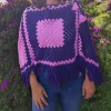 Poncho bicolor