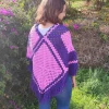 Poncho bicolor