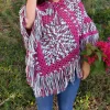 Poncho matizado