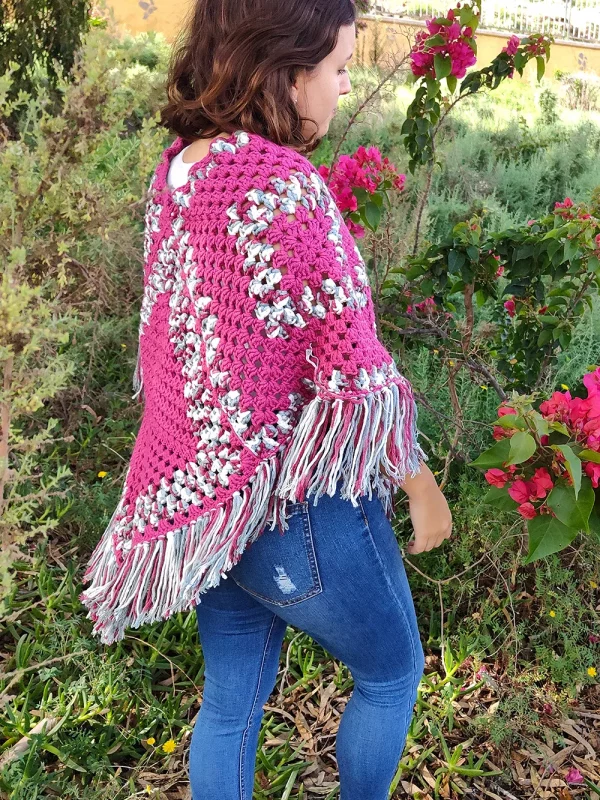 Poncho matizado