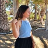 Top halter celeste
