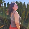 Crop top marrón