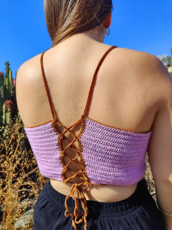Top halter flores