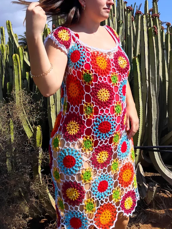 Vestido multicolor
